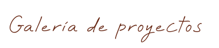 Galería de proyectos